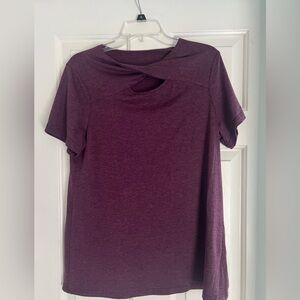 NWOT Women's Purple Twist Neck Top